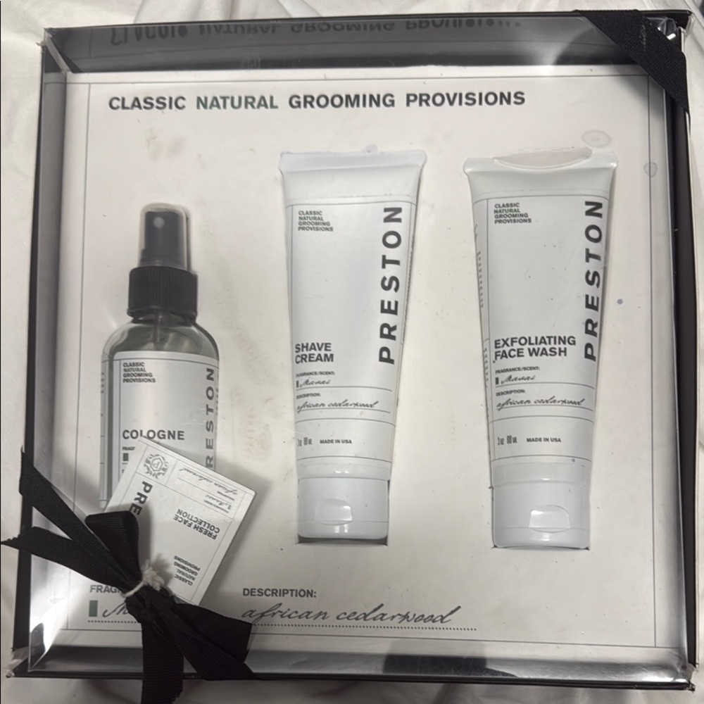 Prestons Grooming Set - Black and White